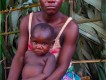 1304031628 - 000 - cameroon kribi  bagyeli pygmy village mother and child